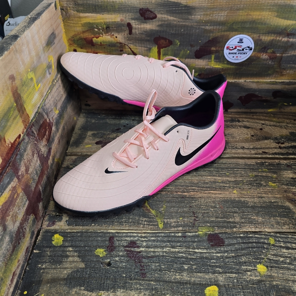 Nike Phantom GX II Academy TF Cleats Soccer Pink Futsal FJ2577-800 Men Size 9‎